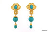 Vntage Turquoise Earrings by Barrera for Avon Clip On - The Hirst Collection