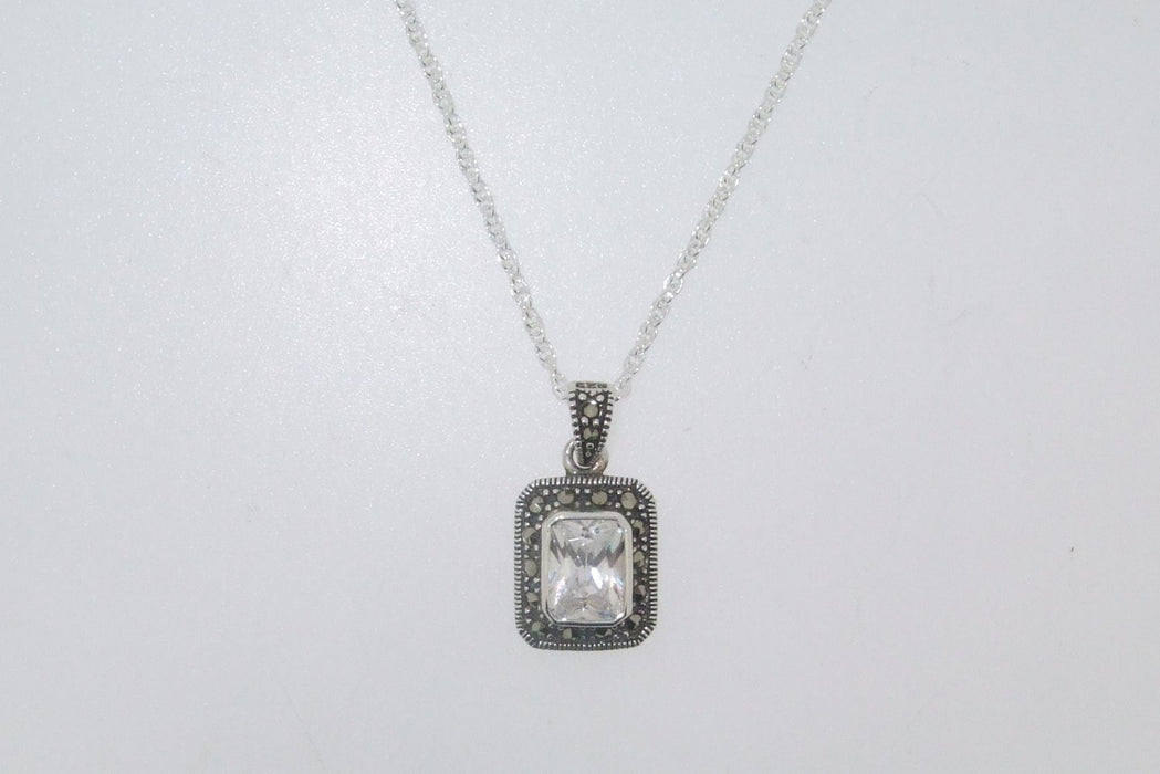 Clear Cubic Zirconia Necklace - The Hirst Collection