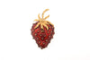 Strawberry Pin with Red Enamel and Gold - The Hirst Collection