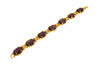 Vintage Purple Bracelet by Sphinx Agate Glass Gold - The Hirst Collection