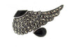 Art Deco Ring Silver Black Marcasite Angel Wing - The Hirst Collection