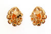 Vintage 1958 Christian Dior  Earrings Amber Crystal - The Hirst Collection