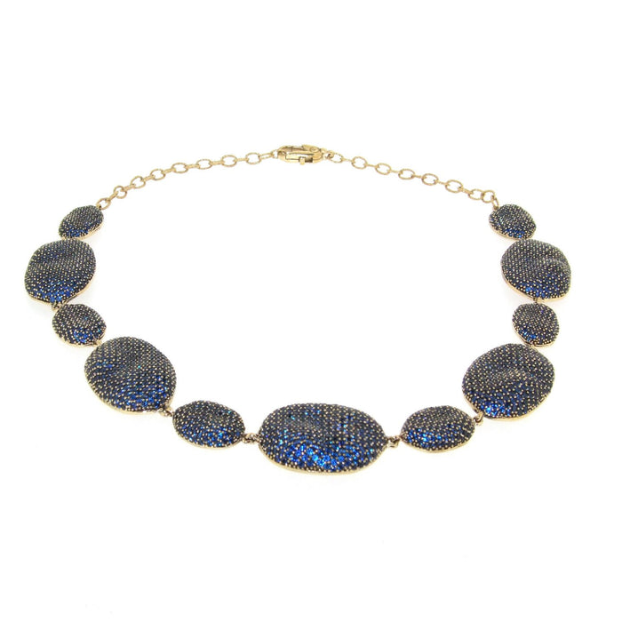 Sapphire Blue Necklace Pebbles by JCM - The Hirst Collection