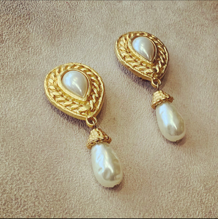 Edouard Rambaud pearl drop earrings - The Hirst Collection