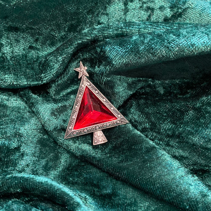 Art Deco style Christmas tree brooch by Sphinx