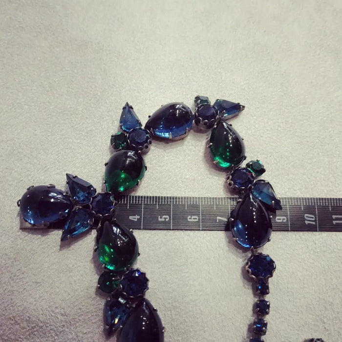 Vintage Regency Green Blue Necklace