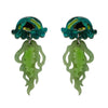 Erstwilder Slippin Under Green Jellyfish Earrings - The Hirst Collection