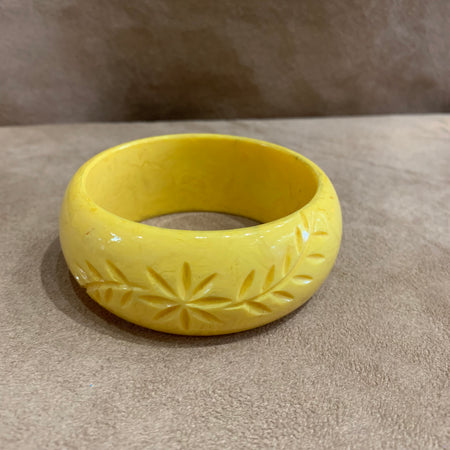 Splendette marigold wide  bangle - The Hirst Collection