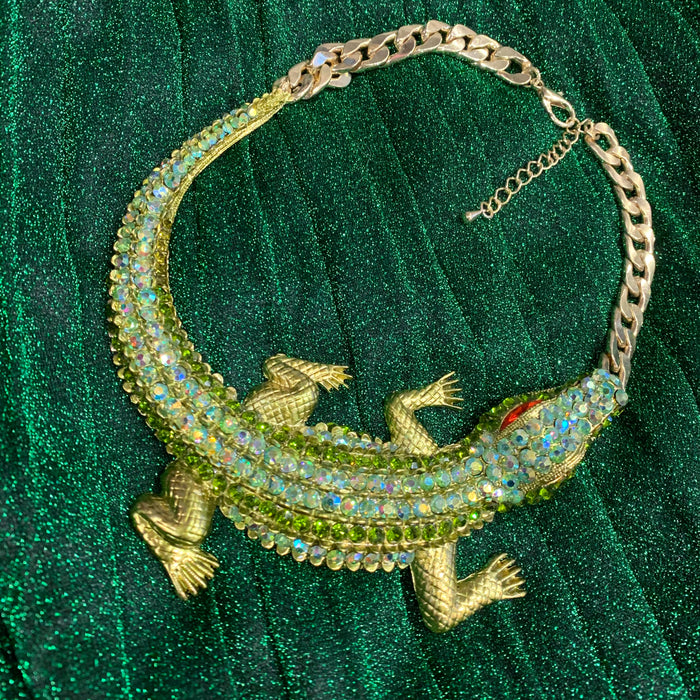 Statement Crocodile Necklace - The Hirst Collection
