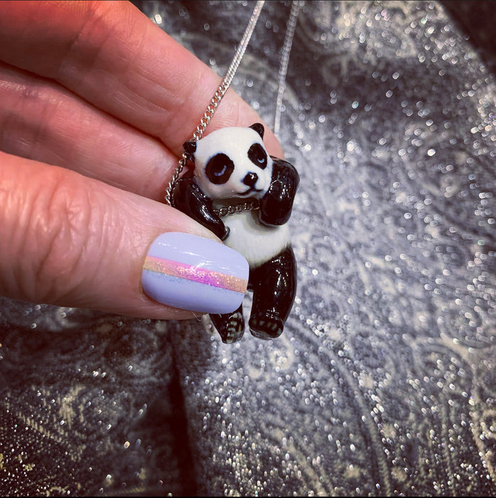 Panda Necklace by And Mary