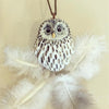 Baby Owl pendant necklace by AndMary in porcelaine - The Hirst Collection