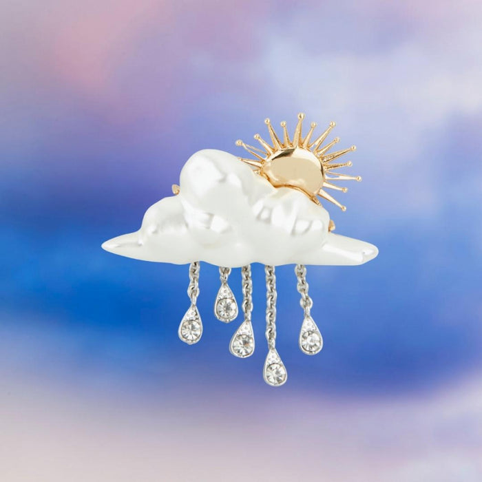 Cloud Drop brooch by Bill Skinner