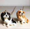 Brown King Charles Spaniel dog Pendant by And Mary - The Hirst Collection