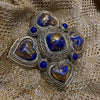 Statement heart brooch by Satelite - The Hirst Collection