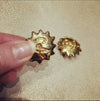 Christian Lacroix gold Starburst clip on earrings - The Hirst Collection