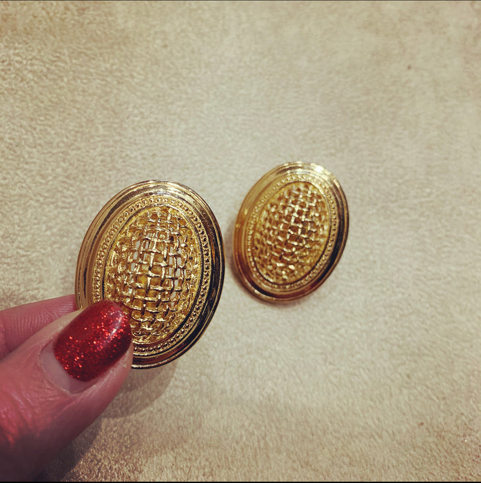 Dior Gold vintage earrings 003 - The Hirst Collection