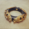 Dominique Aurientis wooden gold mask bangle - The Hirst Collection