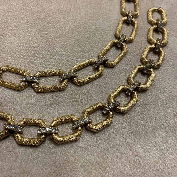 Gold chain link Necklace by Attwood and Sawyer - The Hirst Collection