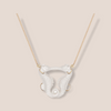 Seahorse kissing  Pendant Necklace by And Mary in Porcelaine - The Hirst Collection