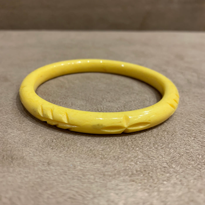Splendette narrow yellow marigold bangle - The Hirst Collection