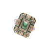 Art Deco Emerald Crystal gold ring by Bill Skinner - The Hirst Collection