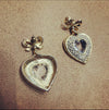 Big Crystal heart drop earrings by Sphinx - The Hirst Collection