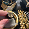 Vintage Chanel Button Ring Black - The Hirst Collection
