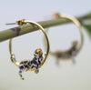 Clouded Leopard Hoop Earrings by Bill Skinner - The Hirst Collection