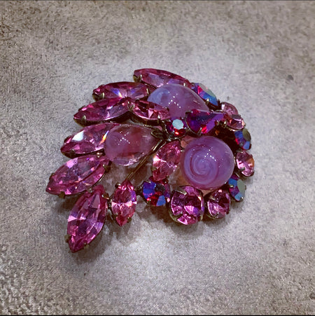 Regency Pink Stone brooch - The Hirst Collection