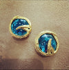 Yves Saint Laurent Vintage blue earrings - The Hirst Collection