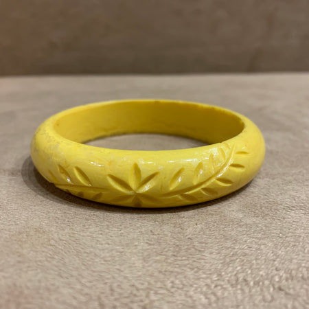 Splendette yellow marigold midi bangle - The Hirst Collection