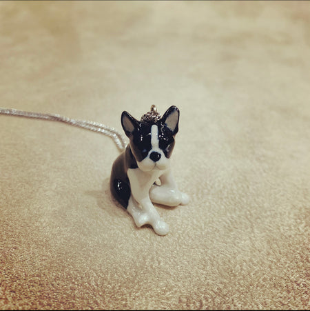 Boston’s Terrier pendant by And Mary in porcelaine - The Hirst Collection