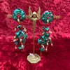 Christmas flowers statement earrings - The Hirst Collection