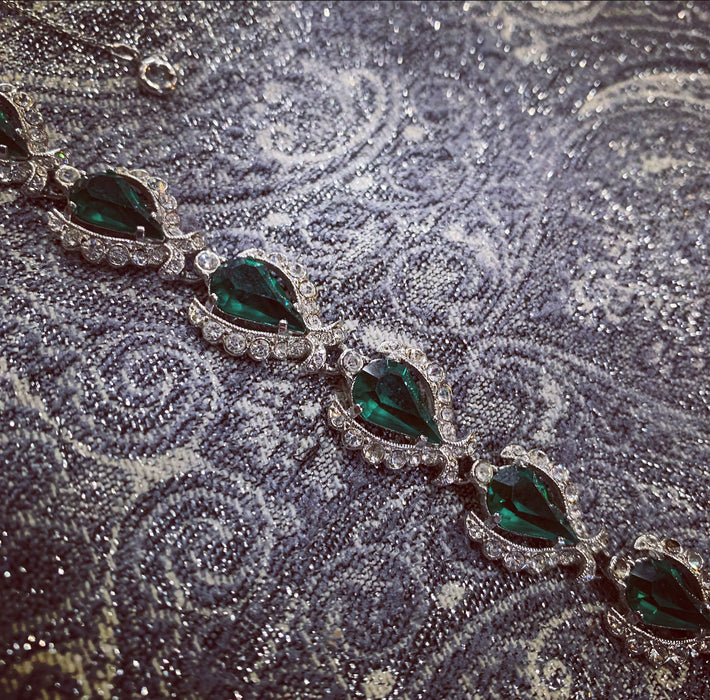 Attwood & Sawyer Vintage emerald green bracelet
