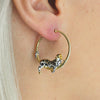 Clouded Leopard Hoop Earrings by Bill Skinner - The Hirst Collection