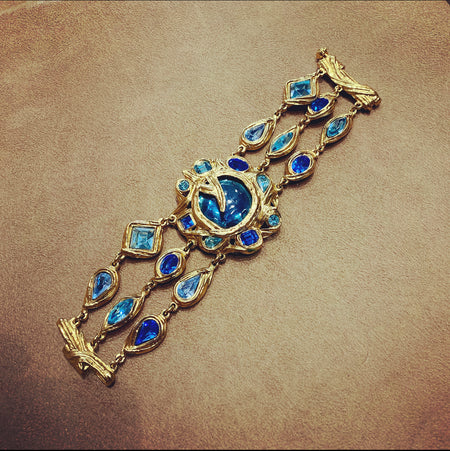 Yves Saint Laurent Blue Statement bracelet - The Hirst Collection