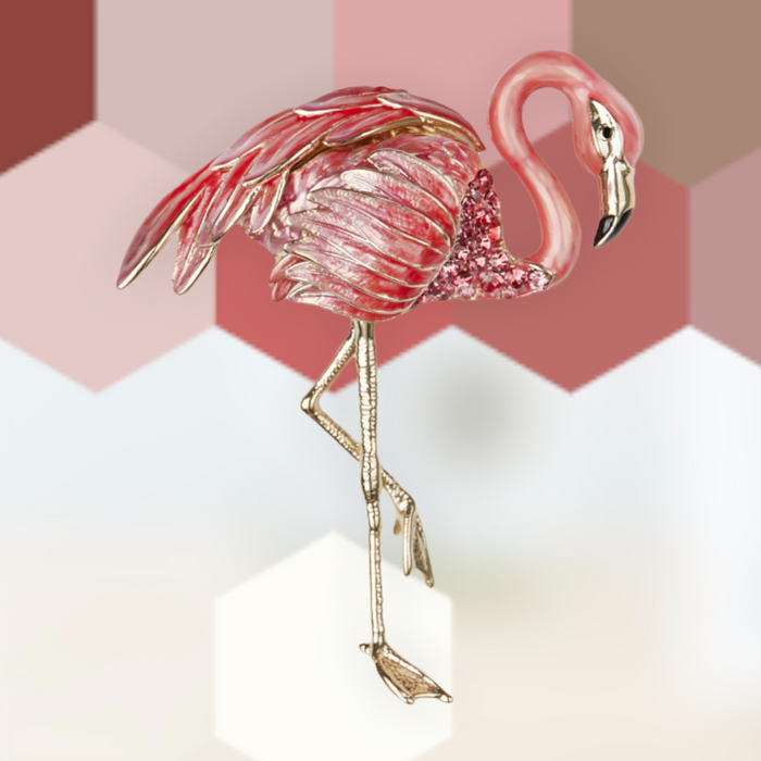 Flamingo Brooch by Bill Skinner