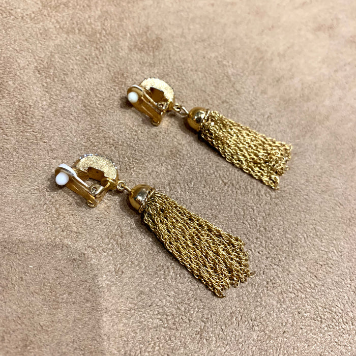 Grosse gold  Tassel Earrings