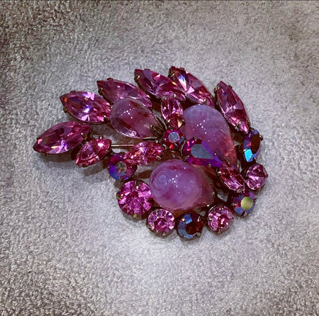 Regency Pink Stone brooch - The Hirst Collection