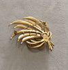 Trifari Vintage Pearl Leafy Spray Brooch - The Hirst Collection