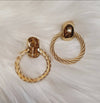 Dior gold hoop earrings - The Hirst Collection