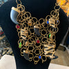 Kara Ross black tooth statement charm necklace - The Hirst Collection