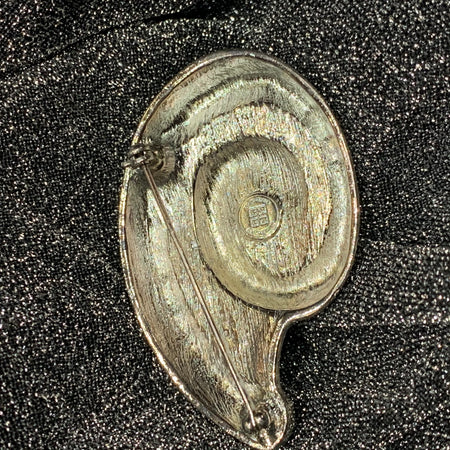 Givenchy Vintage brooch in silver and lapis blue - The Hirst Collection