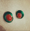 Trifari Green Earrings from the L’Orient Collection - The Hirst Collection