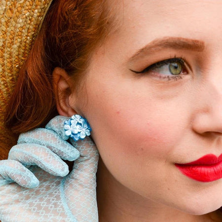 Erstwilder Heartfelt Hydrangea Blue Earrings - The Hirst Collection