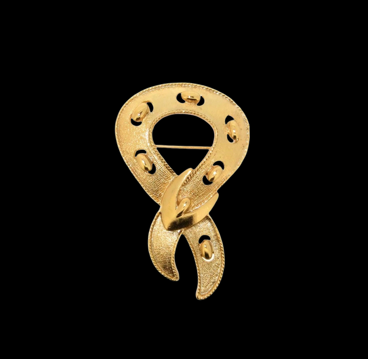 Gold Buckle Brooch