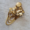 Kirks Folly Cupid Cherub Celestial Brooch Vintage Gold - The Hirst Collection