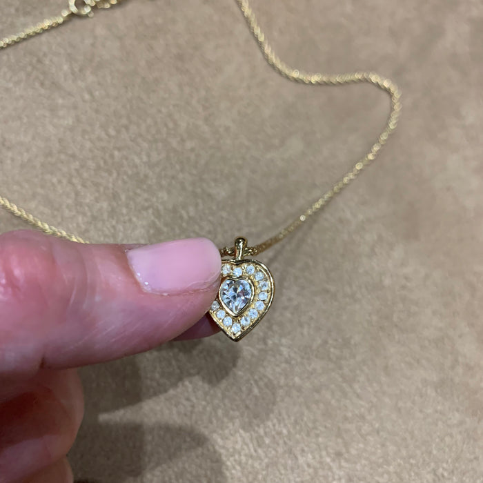 Dior mini heart pendant necklace