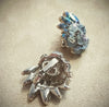 Vintage Trifari Icy Blue spray  Earrings - The Hirst Collection