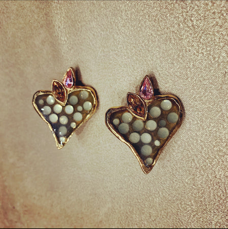 Christian Lacroix Heart Earrings - The Hirst Collection